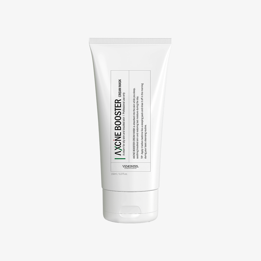[VEMONTES] AXCNE Booster Cream Mask 150ml | Non-Drying Wash-Off Pack for Skin Elasticity, Healing & Moisture Retention - Made in Korea
